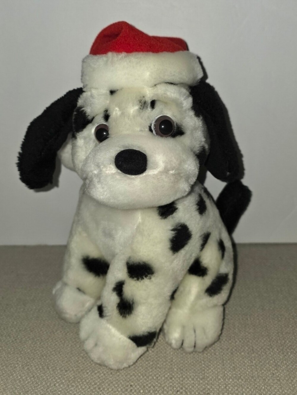 Vintage Fun World Dog Plush Christmas Hat 9 Inch WORKS Barks Jingle Bells